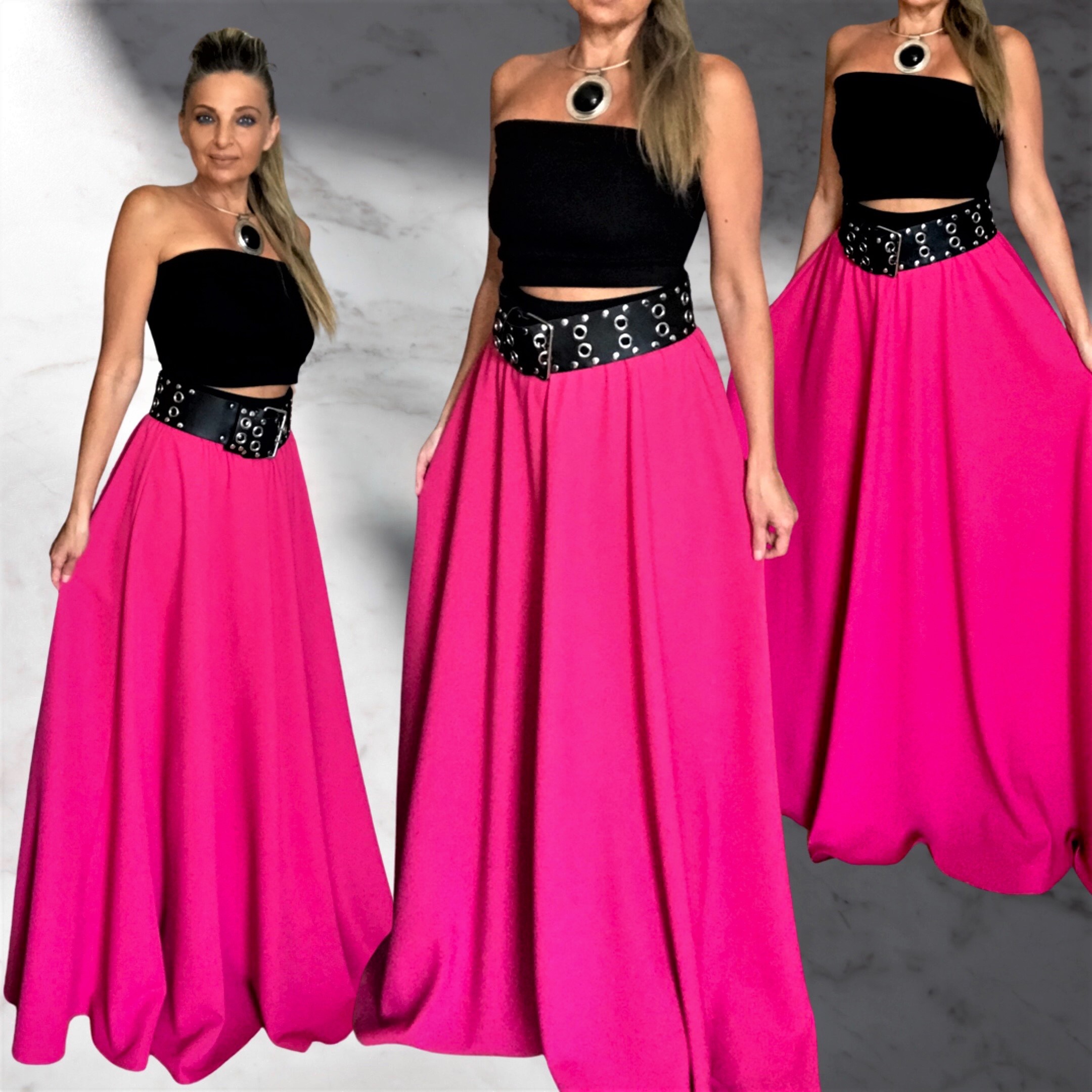 dlouhá sukně BOROS - cyklamenová kostýmovka